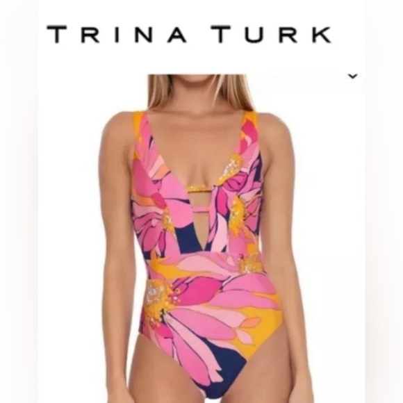 Trina Turk Other - Trina Turk Breeze Plunge Suit NWOT